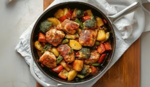 One-Pot Chicken And Vegetables Skillet Recipe