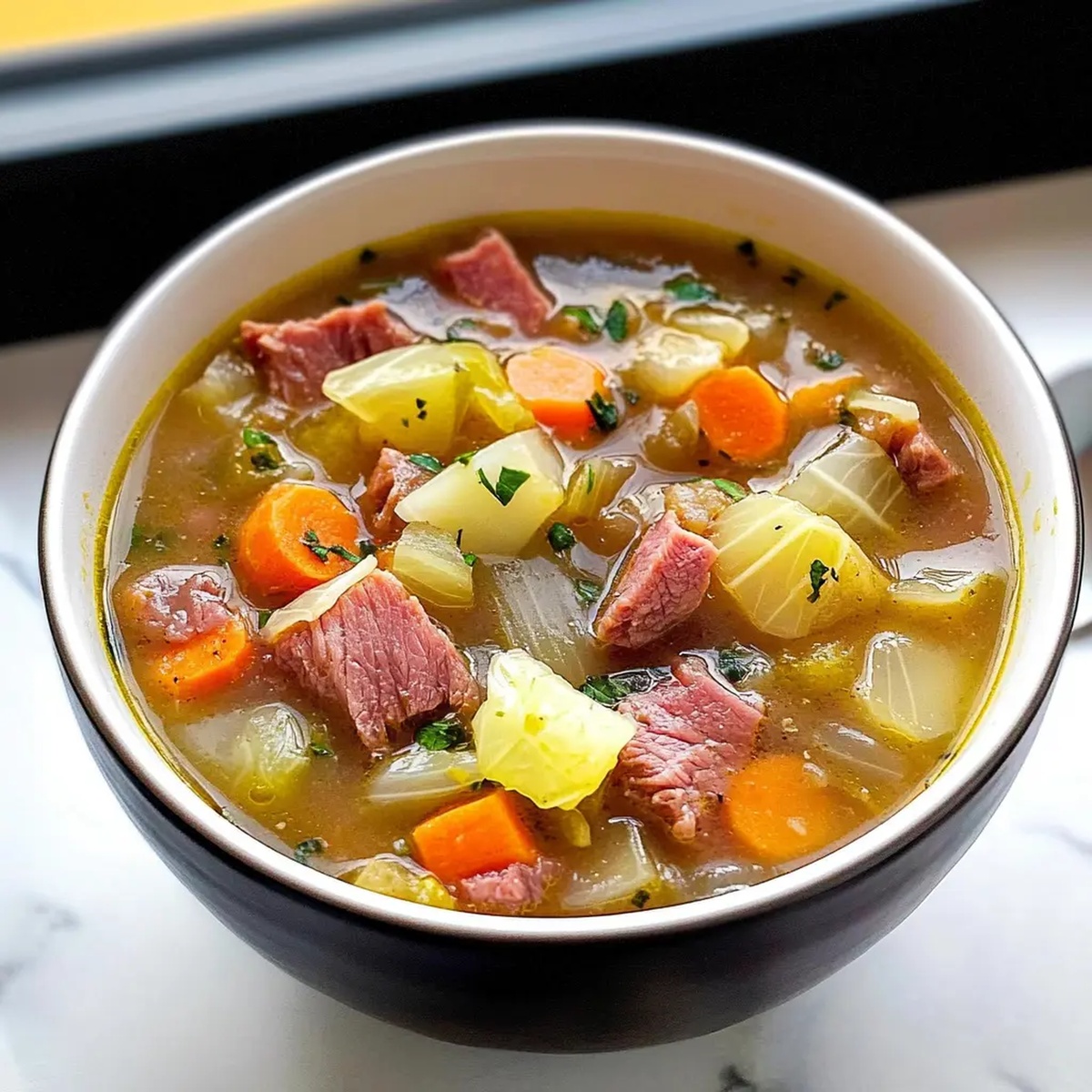 Corned Beef and Cabbage Soup Recipe