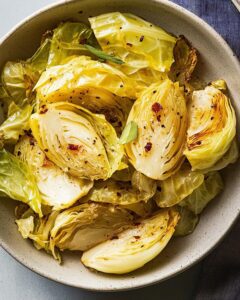Slow-Braised Melting Cabbage with Golden Garlic and Herb Infusion Recipe