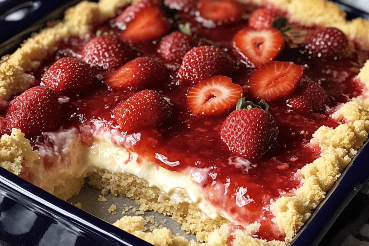 Strawberry Cheesecake Dump Cake Recipe