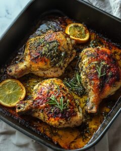 Rosemary Garlic Brick Chicken Recipe