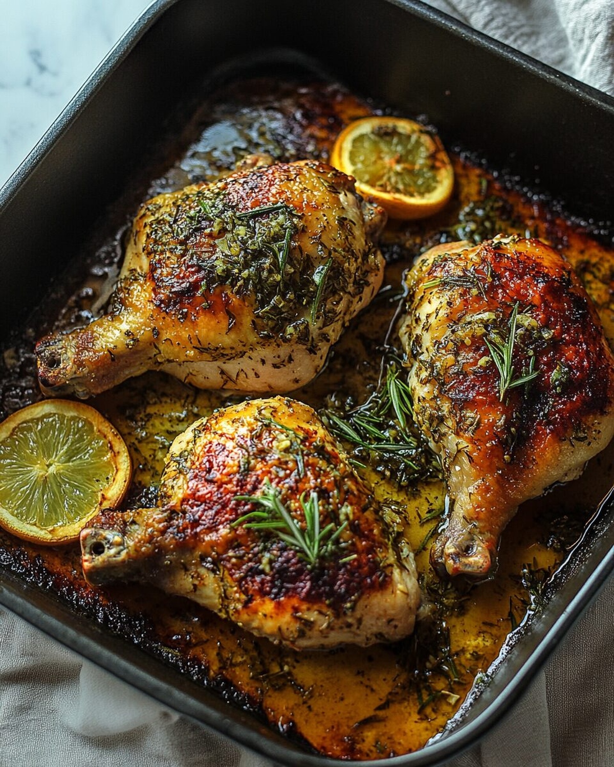 Rosemary Garlic Brick Chicken Recipe