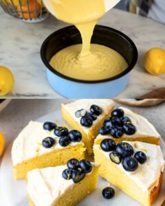 Eggless Lemon Sponge Cake Recipe