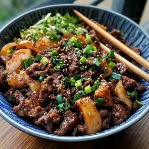 Korean Ground Beef Bowl Recipe