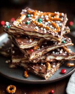 Christmas Pretzel Bark Recipe