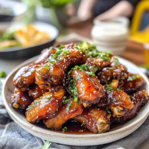 Honey Garlic Chicken Wings Recipe