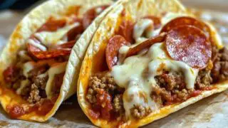 Quick  Zesty Meat Lovers Pizza Tacos Recipe - Dinner Fusion Fun - AZ  Cuisines