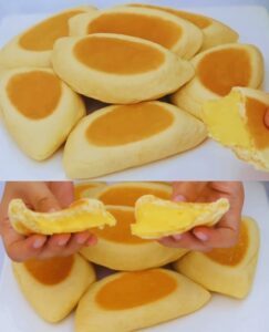 Vanilla Custard Cream Buns Recipe