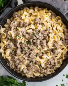 Creamy Beef Stroganoff with Mushrooms Recipe