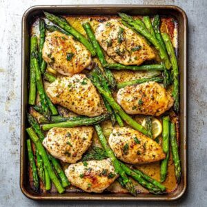 Sheet Pan Chicken and Asparagus Recipe