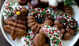 Chocolate Spritz Cookies Recipe