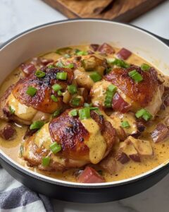 Keto Smothered Chicken Thighs Recipe