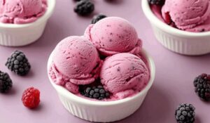 Triple Berry Frozen Yogurt Recipe