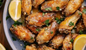 Zesty Lemon Garlic Chicken Wings Recipe