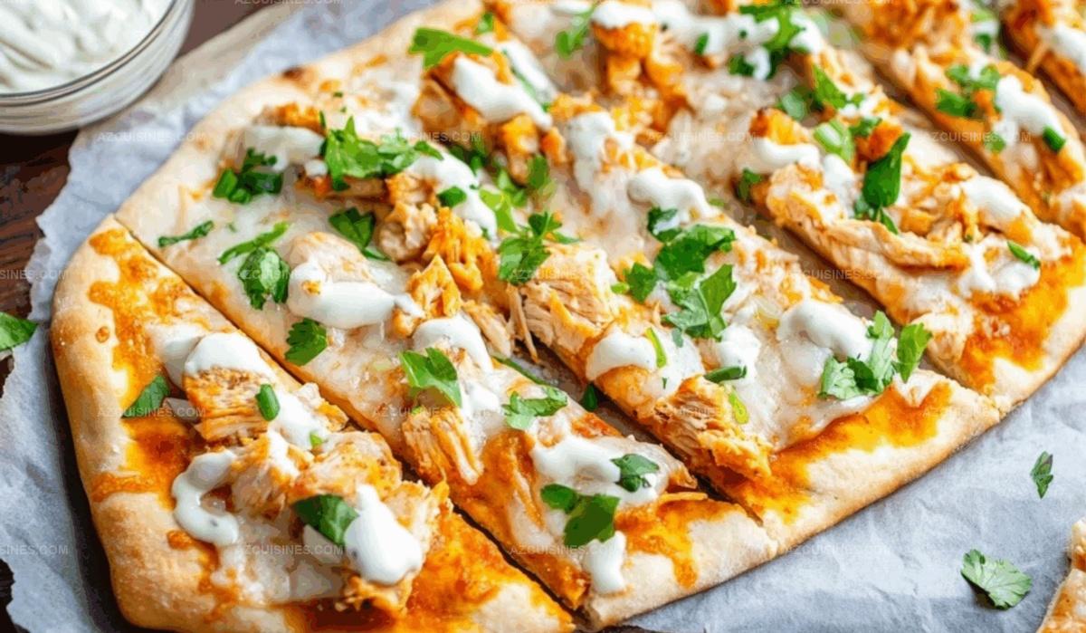 Buffalo Chicken Flatbread Recipe