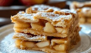 Flaky Apple Pie Bars Recipe