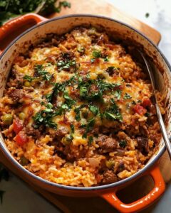 One-Pot Moussaka Beef Rice Pilaf Recipe