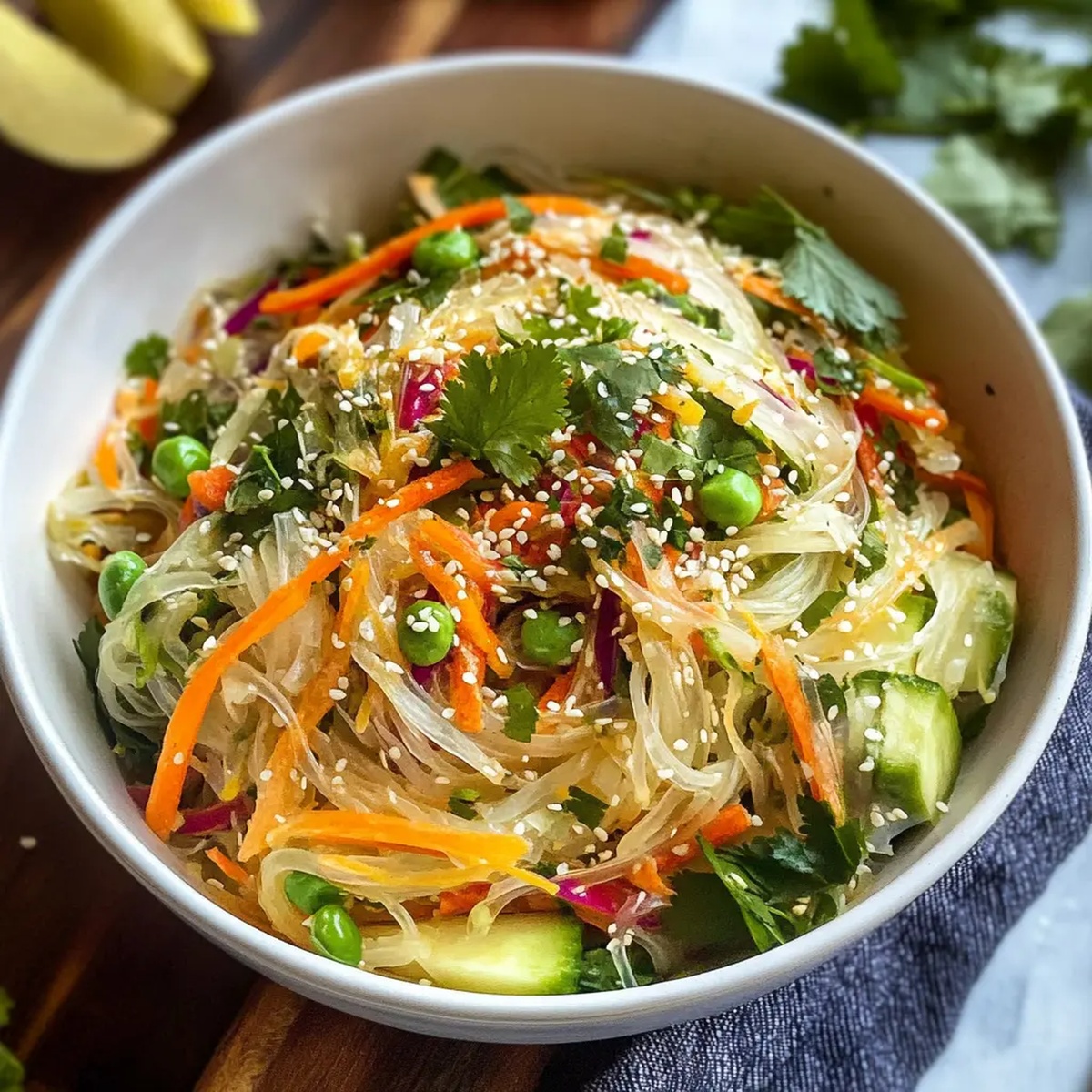 Spring Roll Salad with Ginger Dressing Recipe
