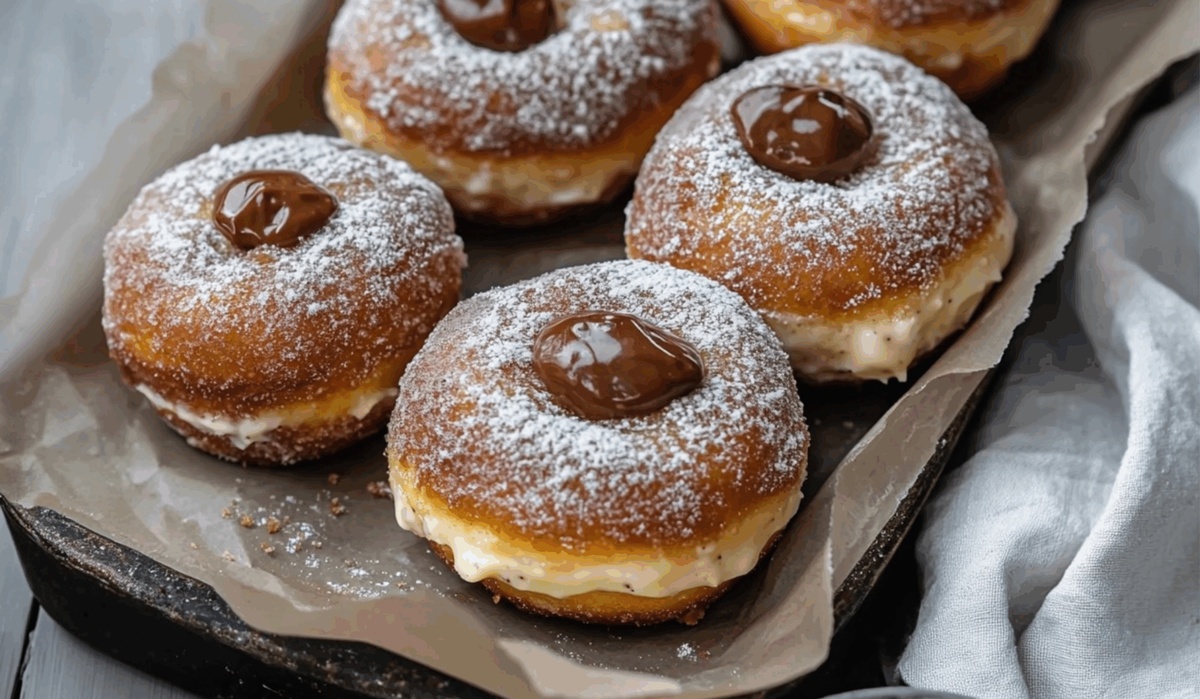 Dirty Chai Cream Filled Doughnuts Recipe