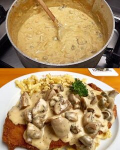 Black Forest Hunter Sauce with Mushrooms Recipe