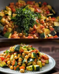 Vegetable and Chickpea Saute Recipe
