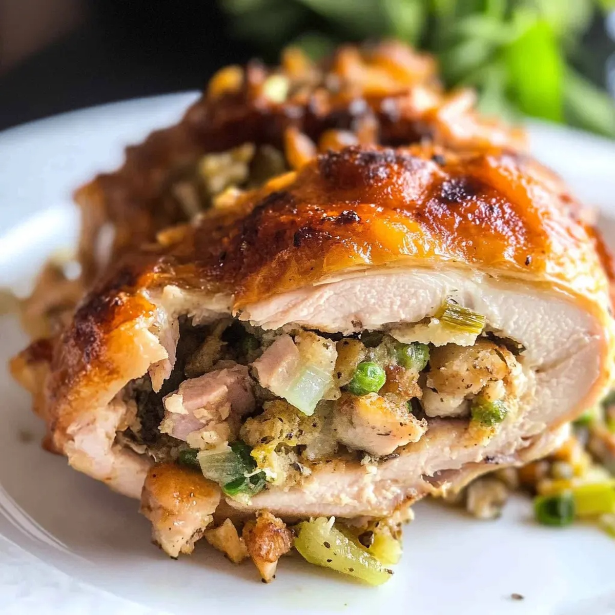 Stuffed Chicken Breast with Stuffing Recipe