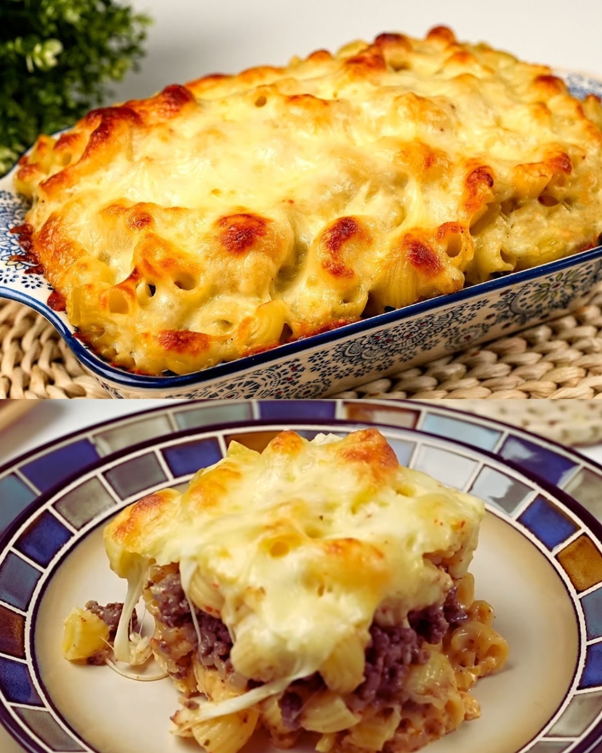 Hearty Baked Pasta with Minced Meat and Cheese Recipe
