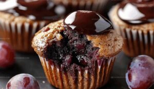 Plum Chocolate Muffins Recipe