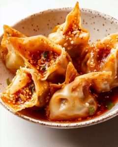 Juicy Dumplings in Fragrant Garlic-Chili Oil Recipe