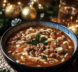 Hamburger Noodle Soup Recipe