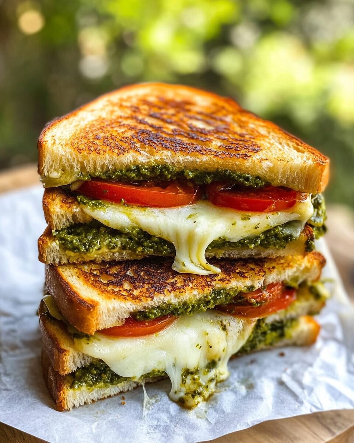 Pesto Grilled Cheese Sandwich Recipe