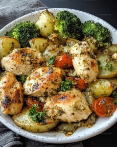 Baked Italian Chicken Dinner Recipe