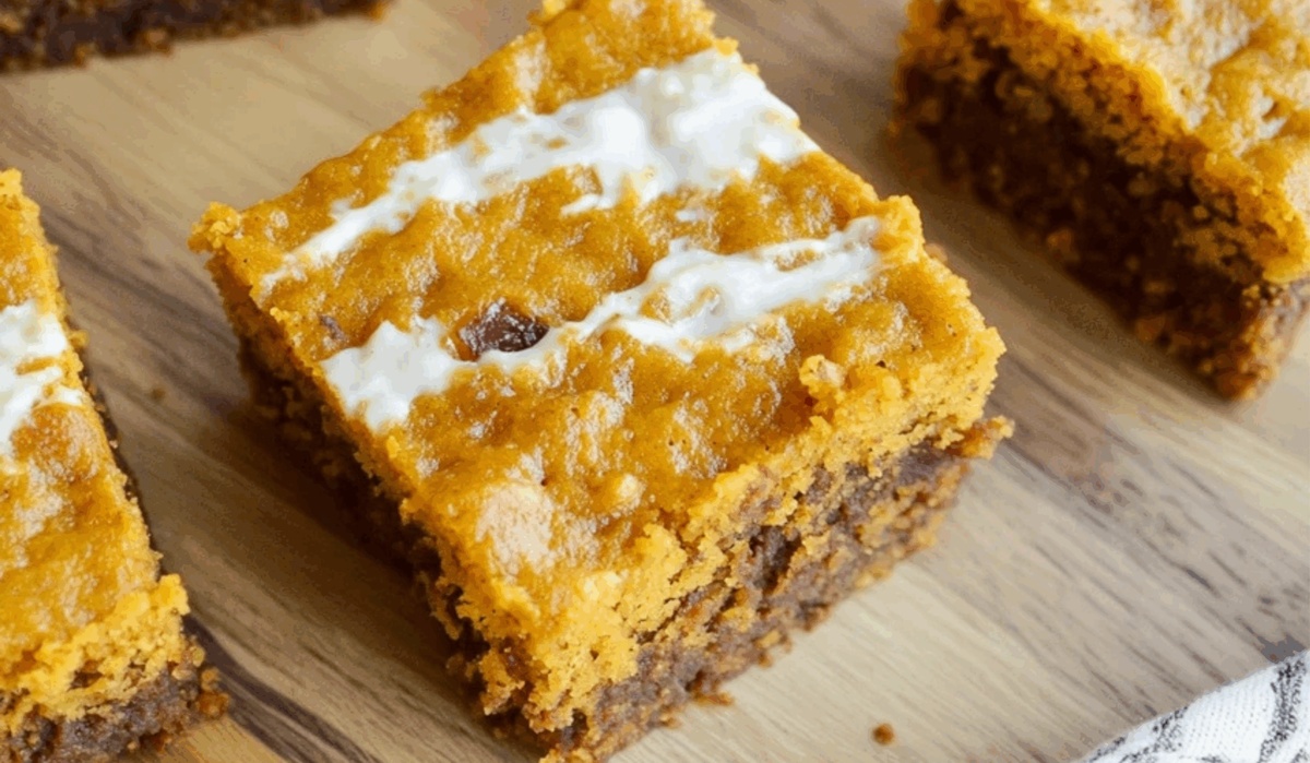 Cake Mix Pumpkin Bars Recipe