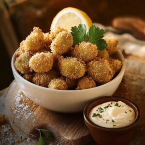 Fried Olives With Garlic Aioli Recipe