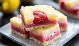Strawberry Pineapple Lemonade Bars Recipe