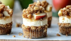 Apple Crisp Mini Cheesecakes Recipe
