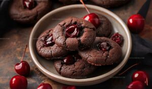 Chocolate Cherry Cookies Recipe
