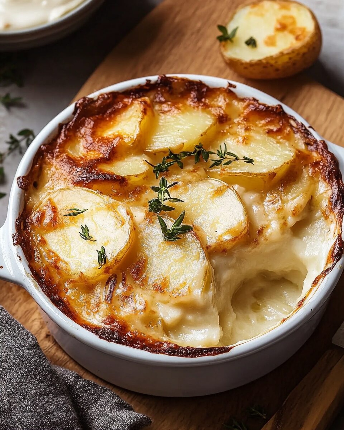Brie Dauphinoise Potatoes Recipe