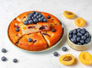 Peach and Blueberry Custard Pie Recipe