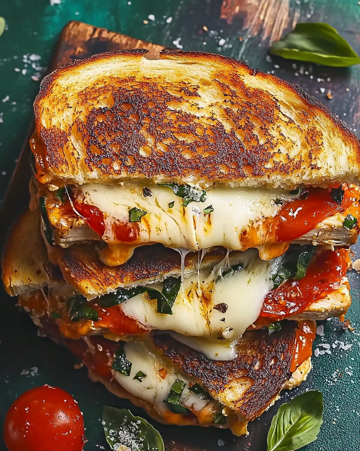 Lazy Chicken Parmesan Grilled Cheese Recipe