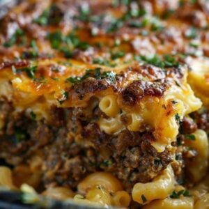 Mac and Cheese Meatloaf Casserole Recipe