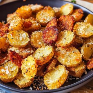 Garlic Parmesan Crusted Potatoes Recipe
