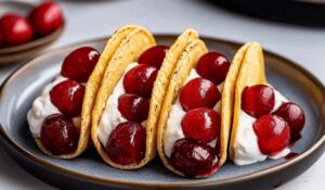 Cherry Cheesecake Tacos Recipe