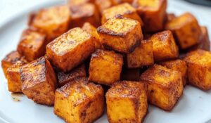 Juicy Roasted Sweet Potato Cubes Recipe