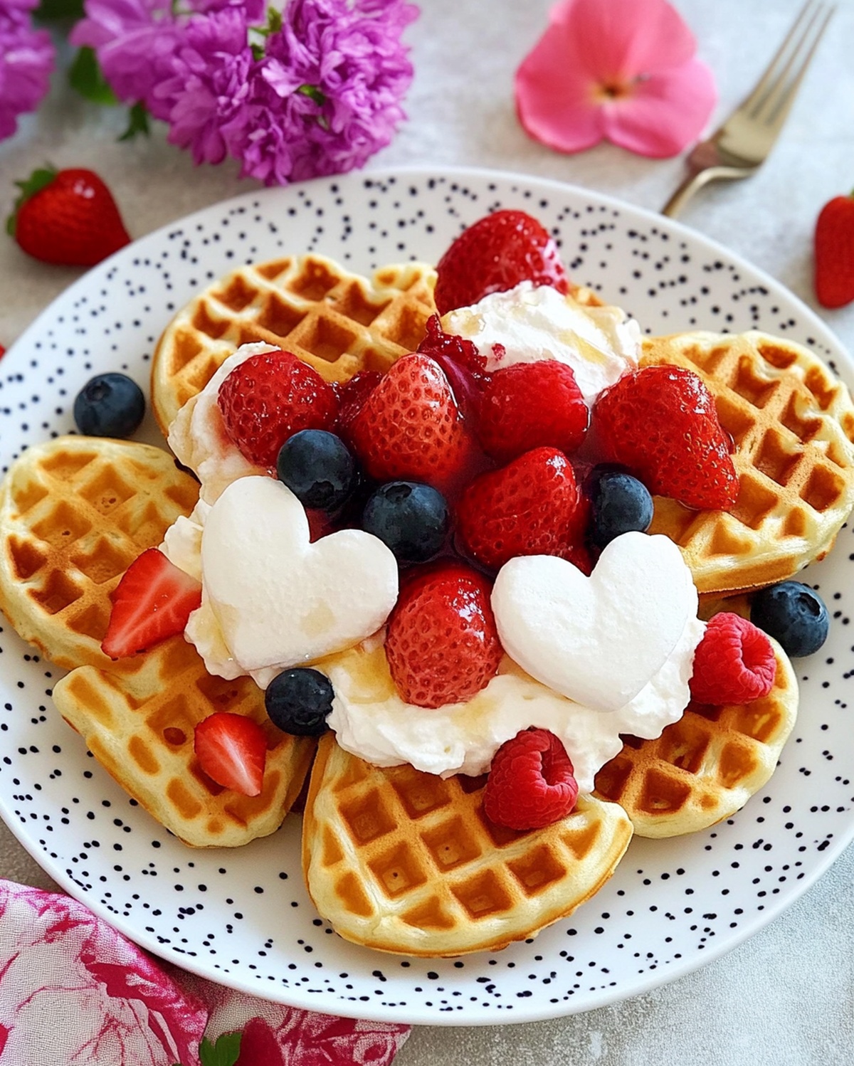 Scandinavian Sweetheart Waffles Recipe