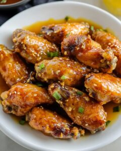 Sweet & Spicy Honey Mustard Glazed Chicken Wings Recipe