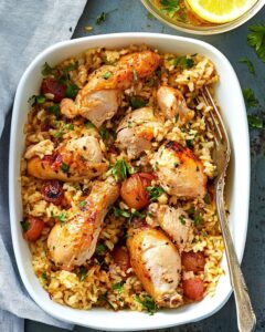 Oven Baked Chicken and Rice Recipe