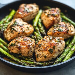 Garlic Herb Chicken and Asparagus Recipe