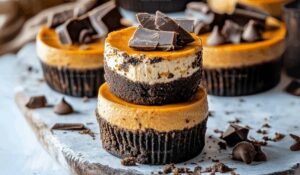 Chocolate Pumpkin Mini Cheesecakes Recipe