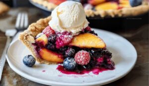 Raspberry Peach Blueberry Pie Recipe
